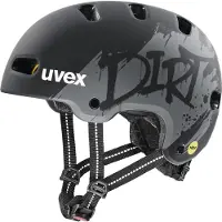Uvex Kid 4 Style MIPS pyöräilykypärä, 51 - 55 cm, dirt black matt
