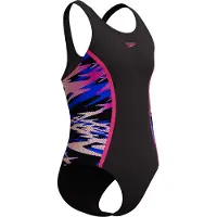 Speedo Hyperboom Splice Muscleback Swimsuit - Black - 12