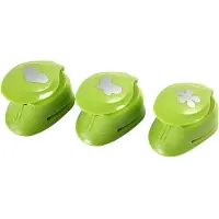 Creativ Company Kuviolävistäjäsetti, kukka, perhonen,. sydän, koko 25 mm, 3 kpl/ 1 pkt