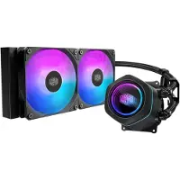 Cooler Master MasterLiquid 240 Core Nex ARGB, 240mm AIO-nestejäähdytysratkaisu prosessorille, musta