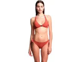 Emporio Armani for woman. EW003272_AF20238 Bikini Textured Lycra brown (M), Beachwear, Polyester