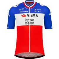 Tvl Team Visma Lease A Bike Replica French Campion 2026 Lyhythihainen Pyöräilypaita
