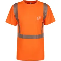 Timco Workwear Hi-Vis katkoprintti huomio t-paita