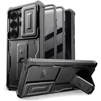 Tech-Protect Samsung Galaxy S26 Ultra Kevlar Cam+ 2-osainen kotelo - näytönsuoja, kameransuoja, tukijalka - musta