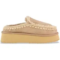 Mou for woman. MU.FW681004A Clog eskimo platform suede (37), Leather, Beige, more than 10 cm, None, Casual