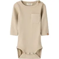 Lil´ Atelier Nbmlago Ls Slim Body Lil - Beige - 74