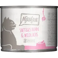 MjAMjAM 6 x 200 g mehukas kana ja villilohi märkäkissanruoka