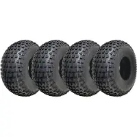Parnells 22x11.00-8 Knobby ATV rengas, Quad perävaunu 22 11 8 rengas 4 ply heavy duty, 4 kpl sarja