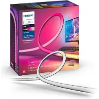 Philips Hue LightStrip Gradient for PC Starter Kit -älykäs LED-valonauha ja Hue Silta, 24-27" näytölle