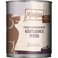 MjAMjAM 12 x 800 g puhdas lihanautinto herkullinen hevonen märkäruoka koirille