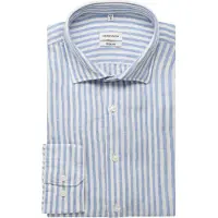 Seidensticker Linen Shirt Regular - Blue - 42