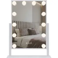 REA LED SEINÄPEILI HOLLYWOOD White 30x40