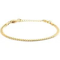 Mockberg Serpentine Chain kullattu rannekoru 200+30mm MB1991