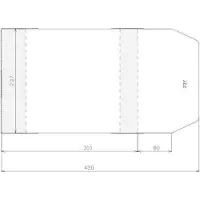 Hobby Hall Säädettävä kansi 237x390mm (50kpl) - Stapel