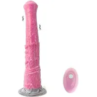 Dark Red Brand Dildo kaukosäätimellä Horse Dildo