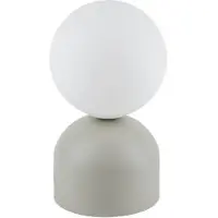 TK Lighting Miki pöytävalaisin, G9, beige/valkoinen