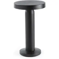 Faro Solar-LED-pöytälamppu Cairo, musta, muovi, IP44, 21cm himmennettävä, Musta, Olohuone/ruokailutila, Synteettinen materiaali, Moderni