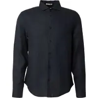Superdry for man. M4011103A Navy Linen Riviera Shirt (XXL), Casual, Classic, Long sleeve