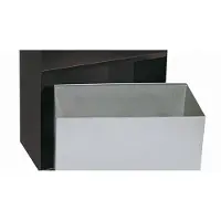 Wedo 170 38112, Suorakulmainen, 6,8 L, Musta, Harmaa, Ruostumaton teräs, 280 mm, 140 mm (17038112)