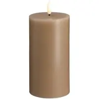 Moods & More LED pillar candle - Sand - 74x150 mm