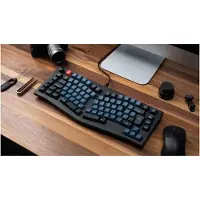 Keychron V10 75% Alice QMK -mekaaninen ergonominen pelinäppäimistö, K Pro Brown, Frosted Black