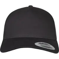 Flexfit Lippalakki '5-Panel Retro Trucker' beigenharmaa / musta