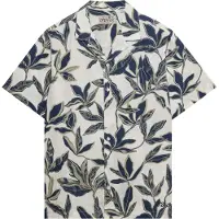 Superdry for man. M4011136A Cabana Poolside beige shirt (L), Casual, Cotton, Short sleeve