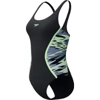 Speedo Hyperboom Splice Muscleback One Piece - Black - 38