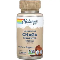Solaray Chaga Fermented 1000mg Immunity Kapselit 60 Yksiköt