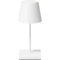 Sigor Nuindie mini USB-C -akkukäyttöinen pöytävalaisin, lumivalkoinen, 2,2W FlexMood 2200K/2700K, IP54, 168/197 lm Ra85
