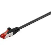 Pro CAT 6 patch cable S/FTP (PiMF) Musta - Musta - 0.25m