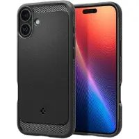 Spigen iPhone 16 Rugged Armor Mag TPU-Kotelo - Musta
