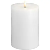 Moods & More LED pillar candle - Melted Classic white - 99x150 mm