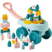 Ecoiffier Trolley with 40 building Maxi bricks