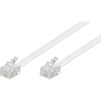 Goobay Modular telephone cable - Valkoinen - 3m