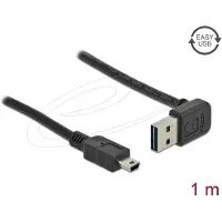 DeLOCK – Cable EASY-USB 2.0 Type-A male angled up / down > USB 2.0 Type Mini-B male 1 m (83543)