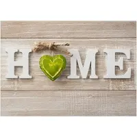 Kärkkäinen Artgeist Home Heart (Green) itseliimautuva fototapetti