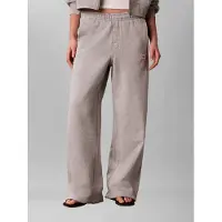 Calvin Klein Jeans French Terry Woven Label Jogger - Grey - L