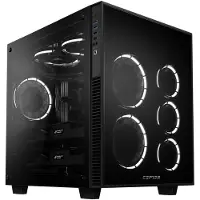 Cepter Carapace Cube T.G RGB Box tietokonekotelo