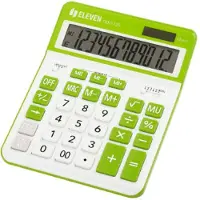 Eleven Cdc120wh-gn toimistolaskin, 12 numeroa, valko-vihreä