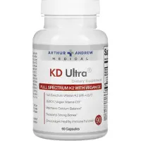 Arthur Andrew Medical , KD Ultra, Full Spectrum K2 Vegan D3, 90 Kapulaa