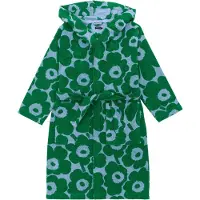 Marimekko Pieni Unikko kylpytakki M Vaalea sinivihreä