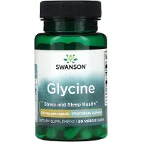 Swanson Health AjiPure Glycine 500 mg - 60 kapselia