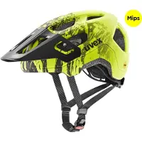 Uvex React junior MIPS pyöräilykypärä lime black matte