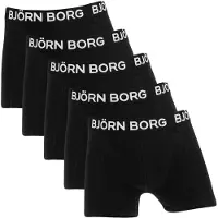 Björn Borg Cotton Stretch Boxer 5P - Black - 122-128