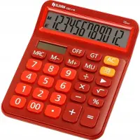 Eleven toimistolaskin, punainen, kirkkaanpunaiset numeropainikkeet, CDC110RD