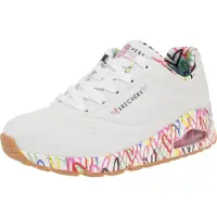 SKECHERS Matalavartiset tennarit 'Uno-Loving Love' sininen / keltainen / punainen / luonnonvalkoinen
