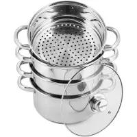 KINGHOFF POTS STEAMER 11L 5 ELE 20CM KINGHOFF KH-3322