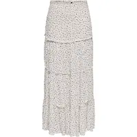 ONLY Onlfernanda Life Layred Long Skirt Noos - White - XS