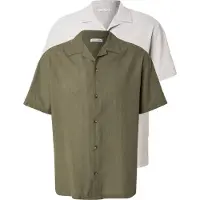 Jack & Jones Jjesummer Linen Blend Resort Shirt 2Pkmp - Khaki green - S